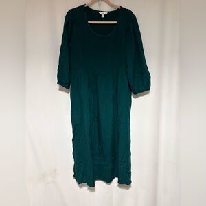 Plus size 1x Maxi Dress dark Teal Mesh croft & Barrow Gorgeous
